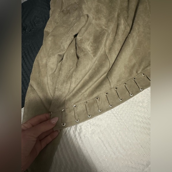 suede green BKE dressy top/jacket - Picture 5 of 7